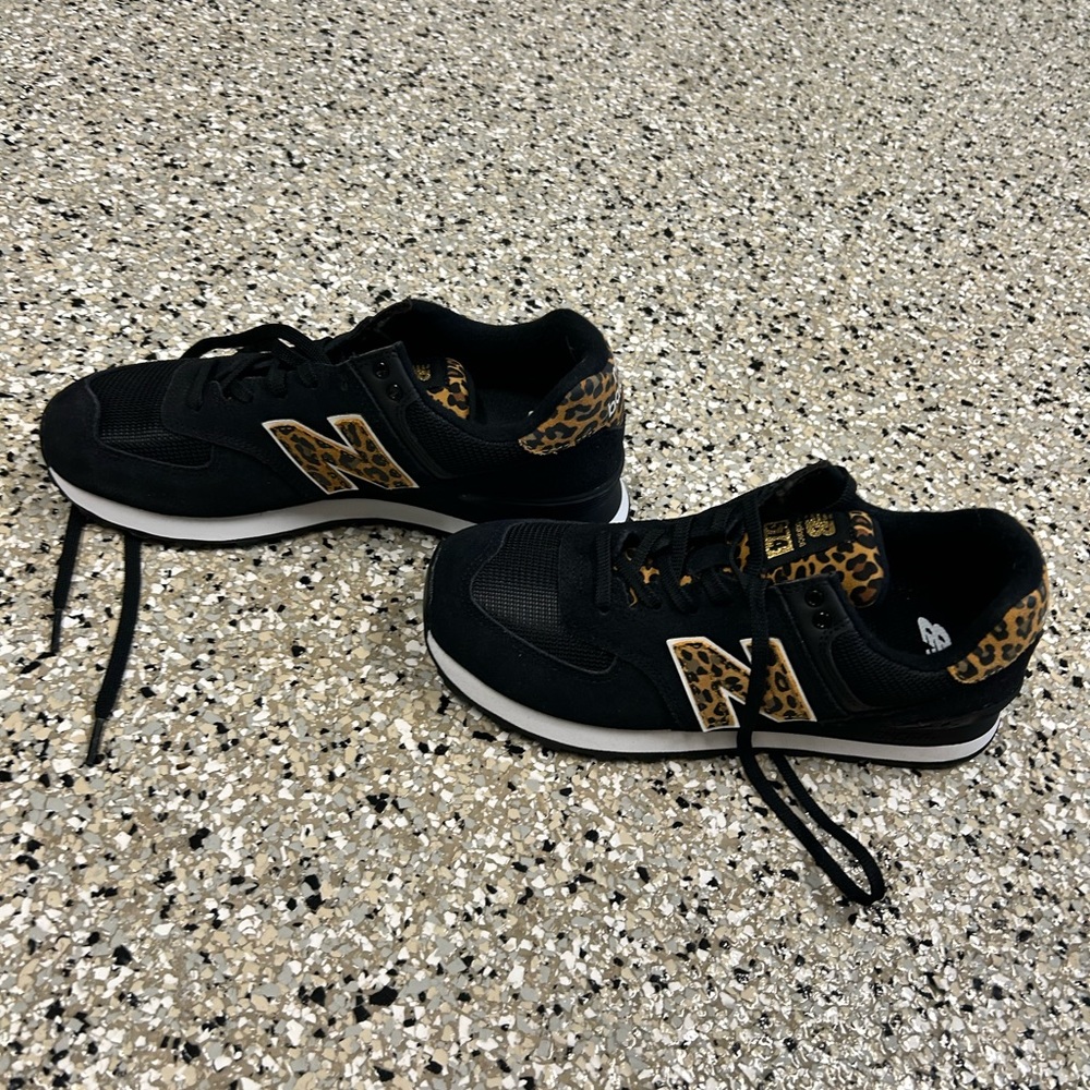 Black Leopard New Balance Size 9